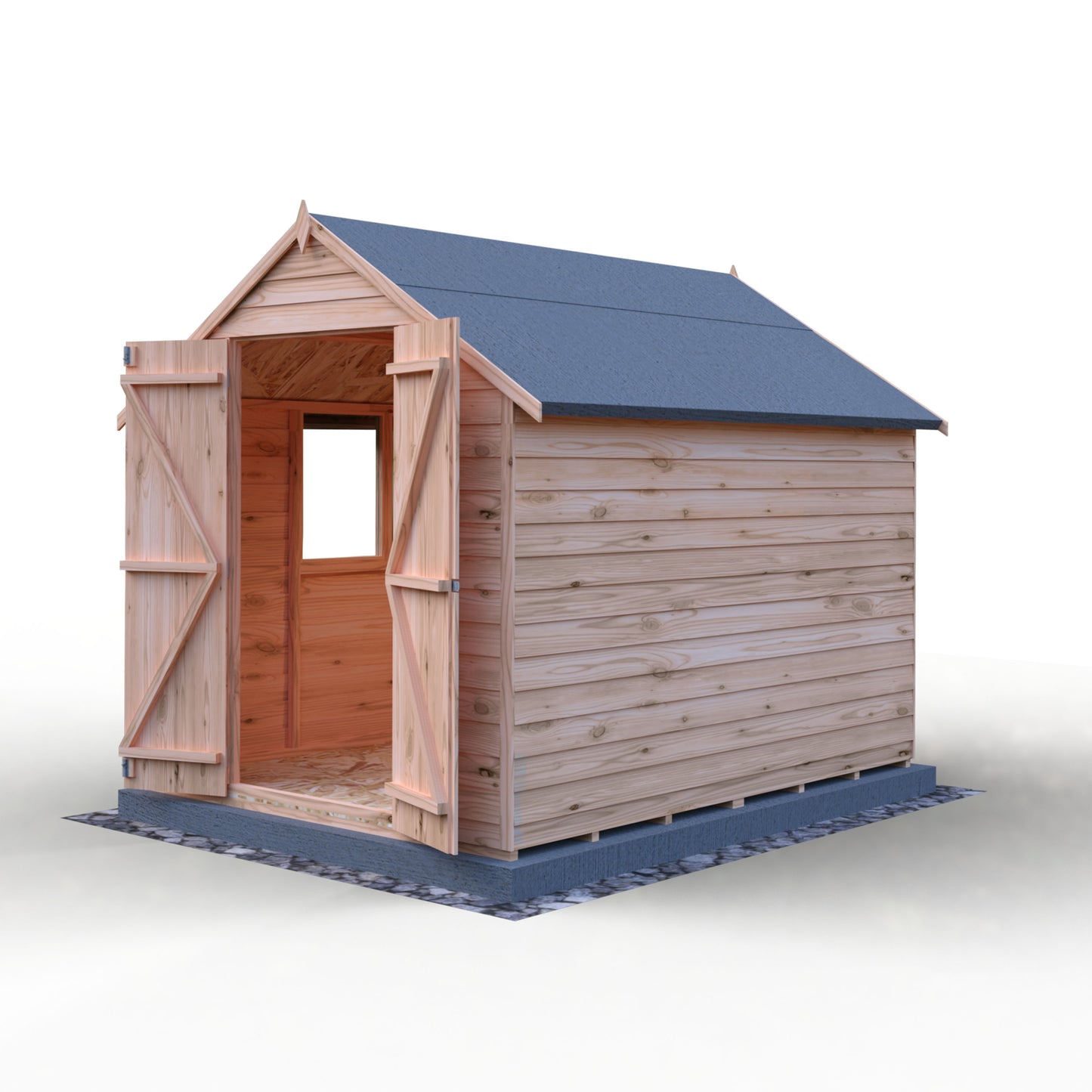Shire Overlap 8x6 Double Door Value With Window
