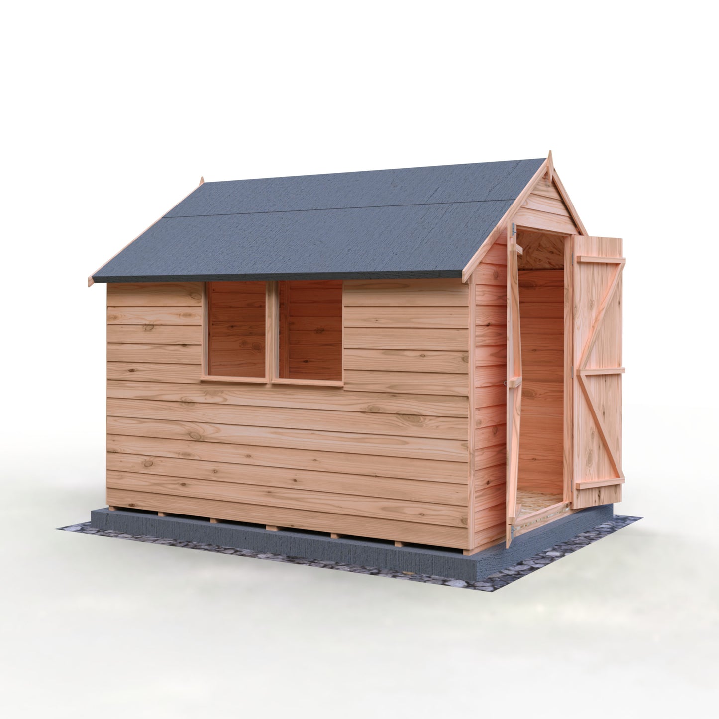 Shire Overlap 8x6 Double Door Value With Window