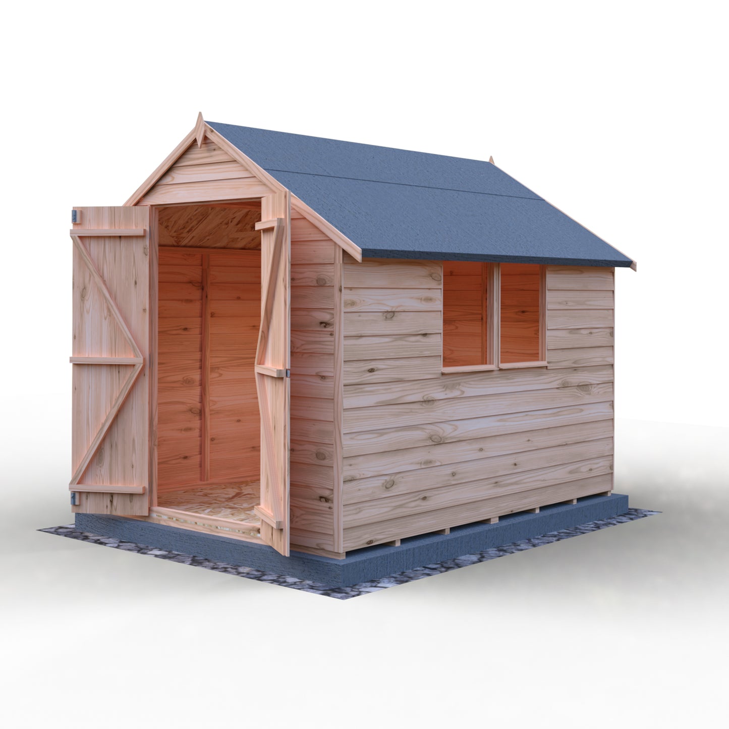 Shire Overlap 8x6 Double Door Value With Window