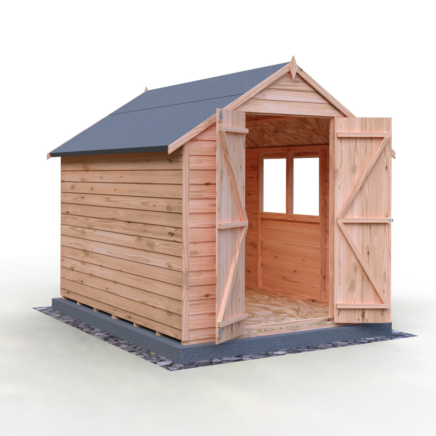 Shire Overlap 8x6 Double Door Value With Window