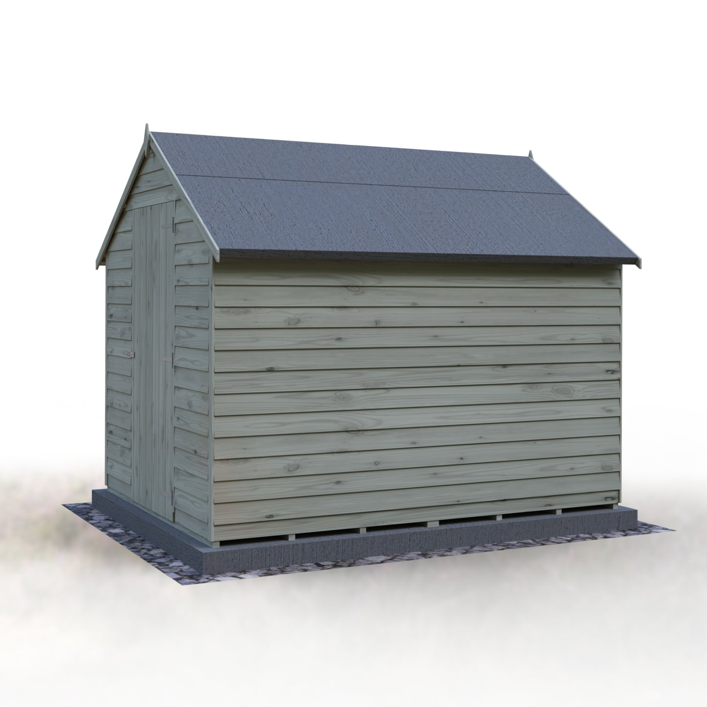 Shire Overlap 8x6 Single Door Value with Window Pressure treated
