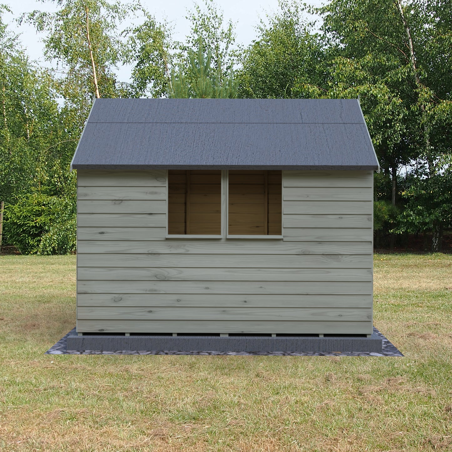 Shire Overlap 8x6 Single Door Value with Window Pressure treated