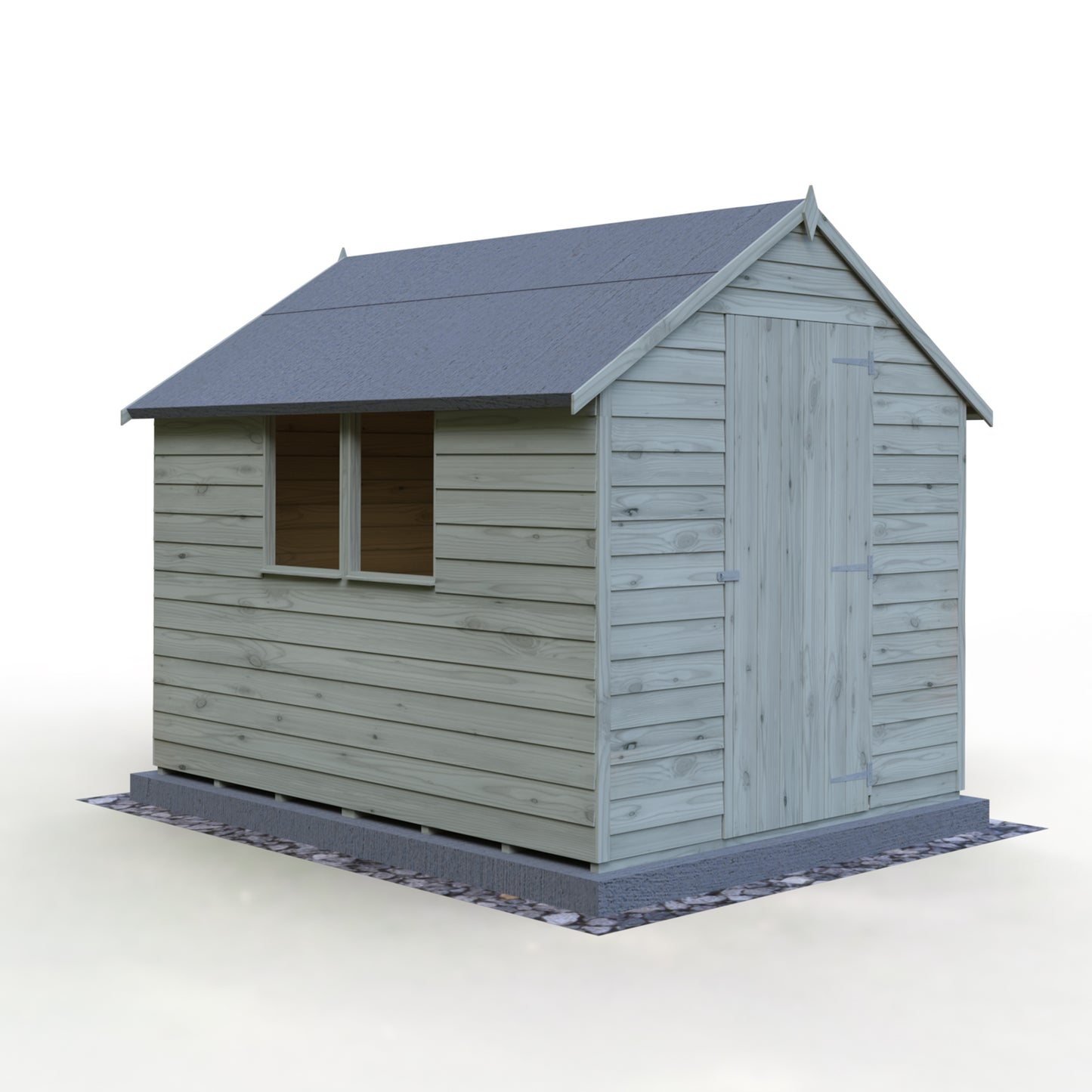 Shire Overlap 8x6 Single Door Value with Window Pressure treated