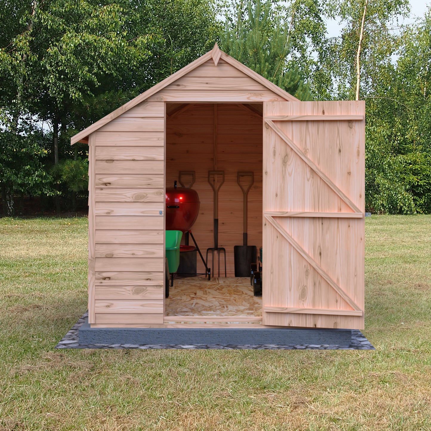 Shire Overlap 8x6 Single Door Value with Window