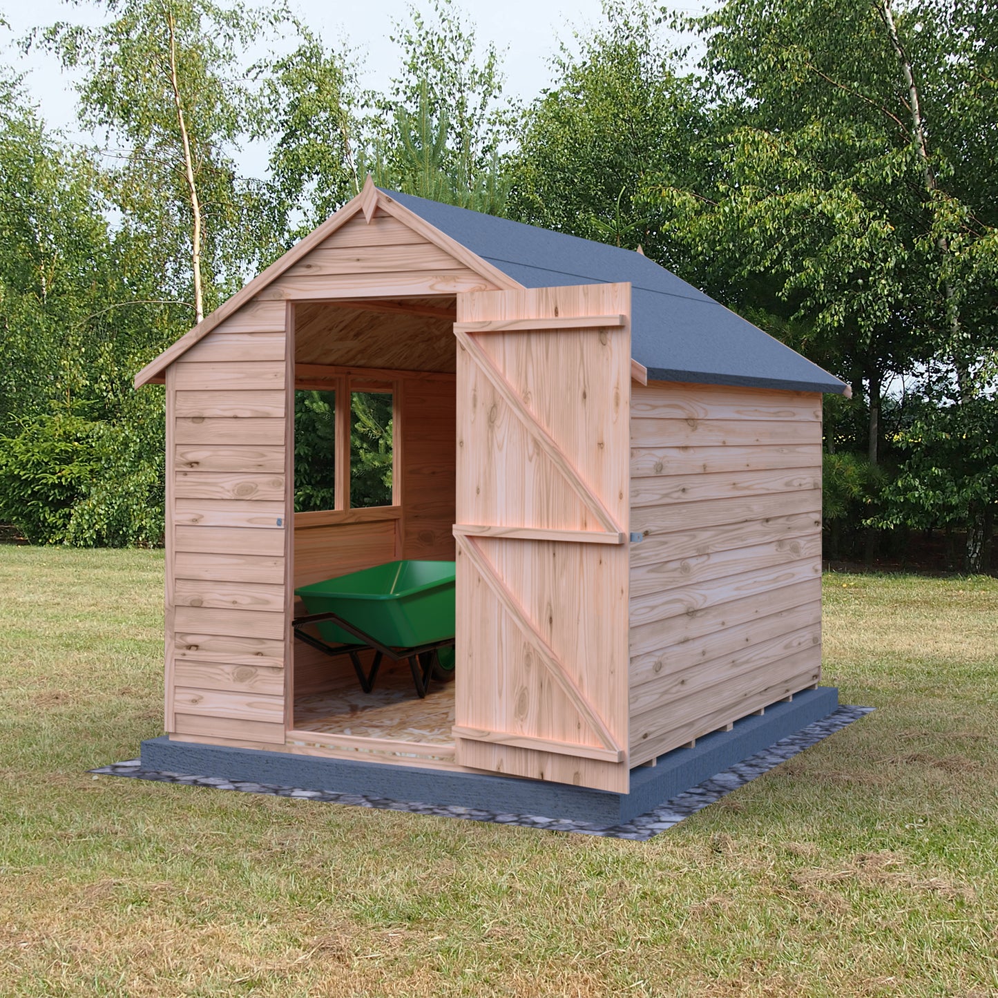Shire Overlap 8x6 Single Door Value with Window