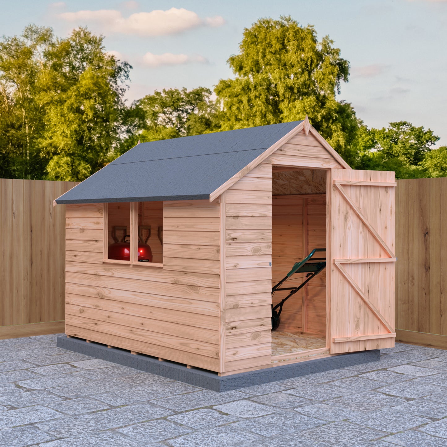 Shire Overlap 8x6 Single Door Value with Window