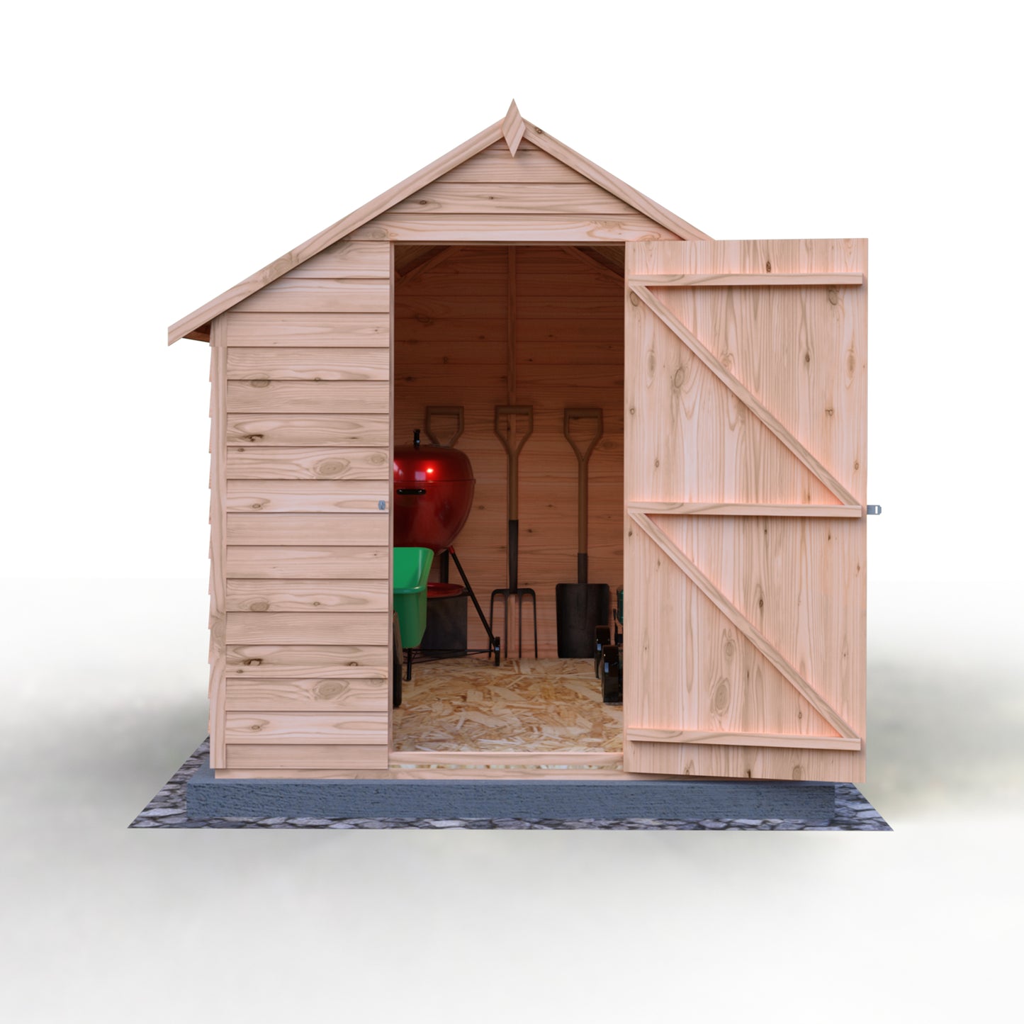 Shire Overlap 8x6 Single Door Value with Window