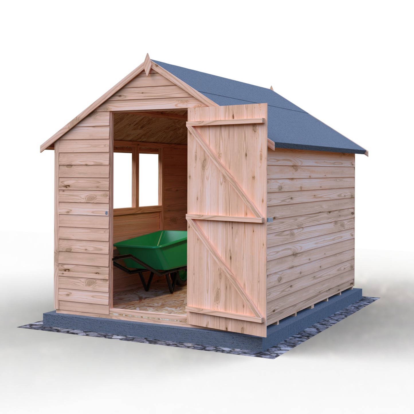 Shire Overlap 8x6 Single Door Value with Window