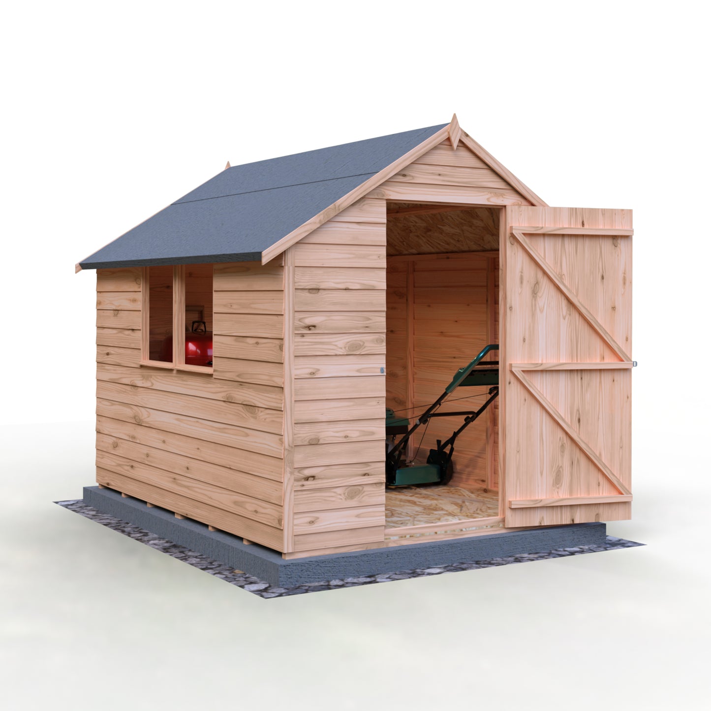 Shire Overlap 8x6 Single Door Value with Window
