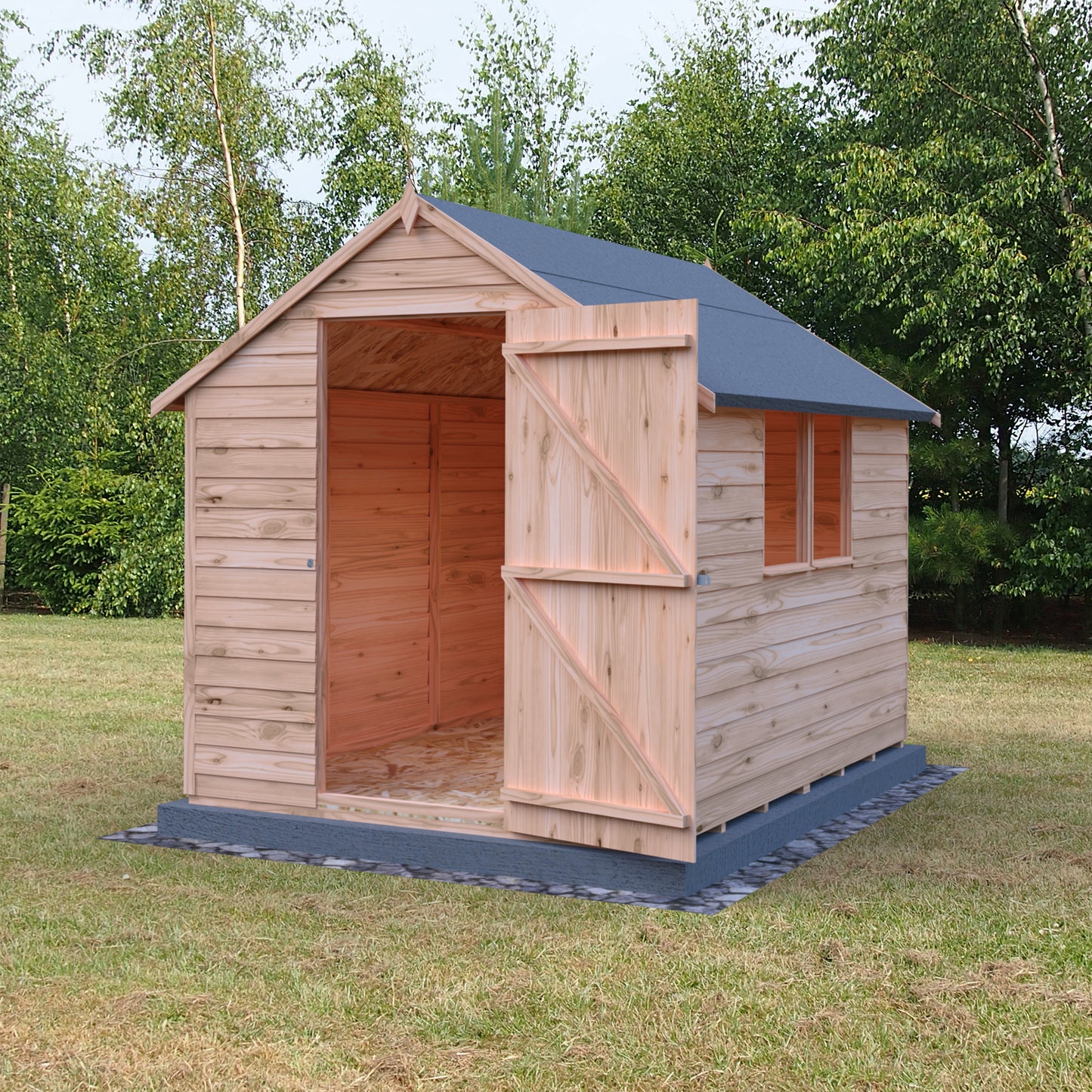 Shire Overlap 8x6 Single Door Value with Window
