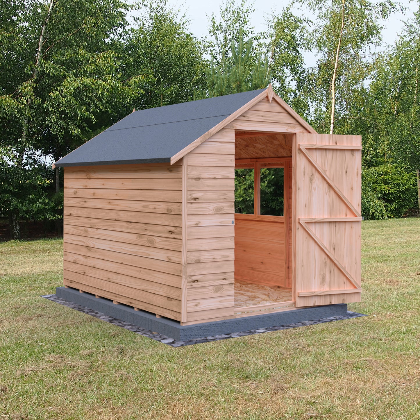 Shire Overlap 8x6 Single Door Value with Window