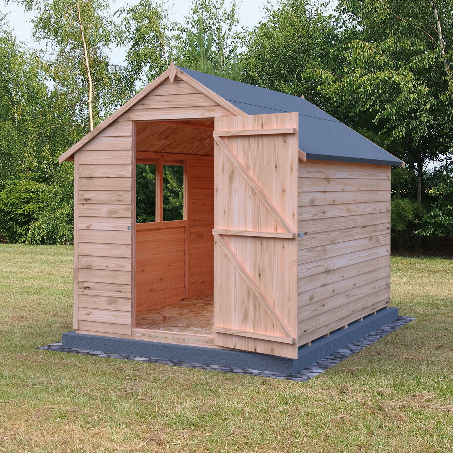 Shire Overlap 8x6 Single Door Value with Window