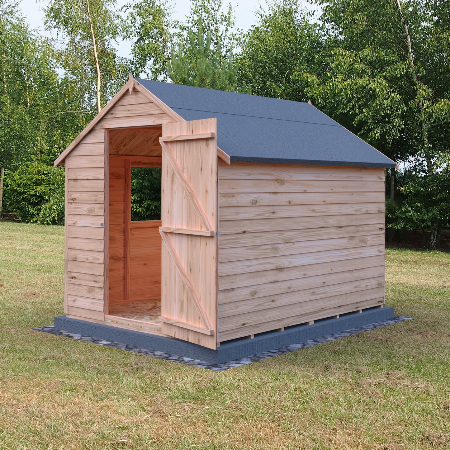 Shire Overlap 8x6 Single Door Value with Window