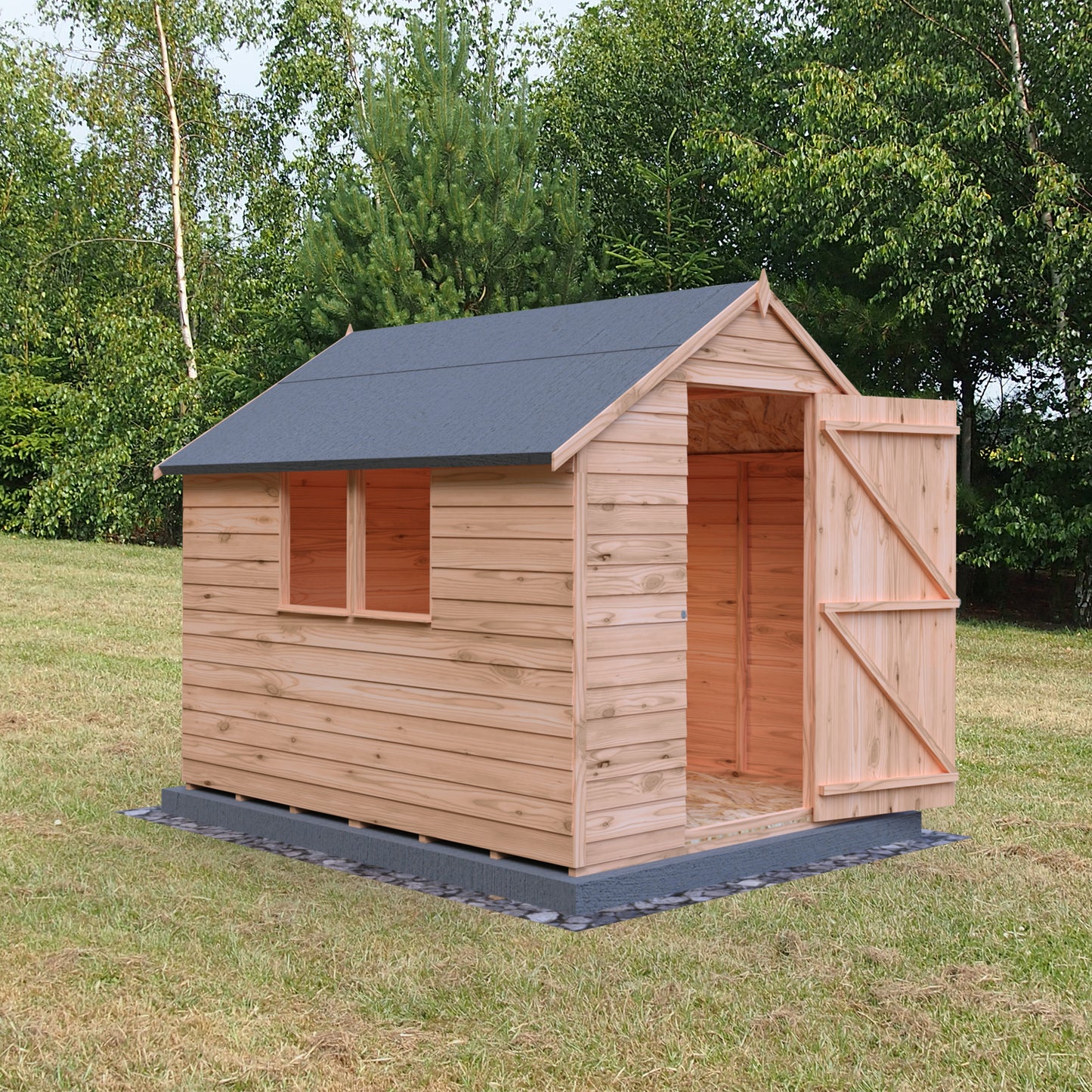 Shire Overlap 8x6 Single Door Value with Window