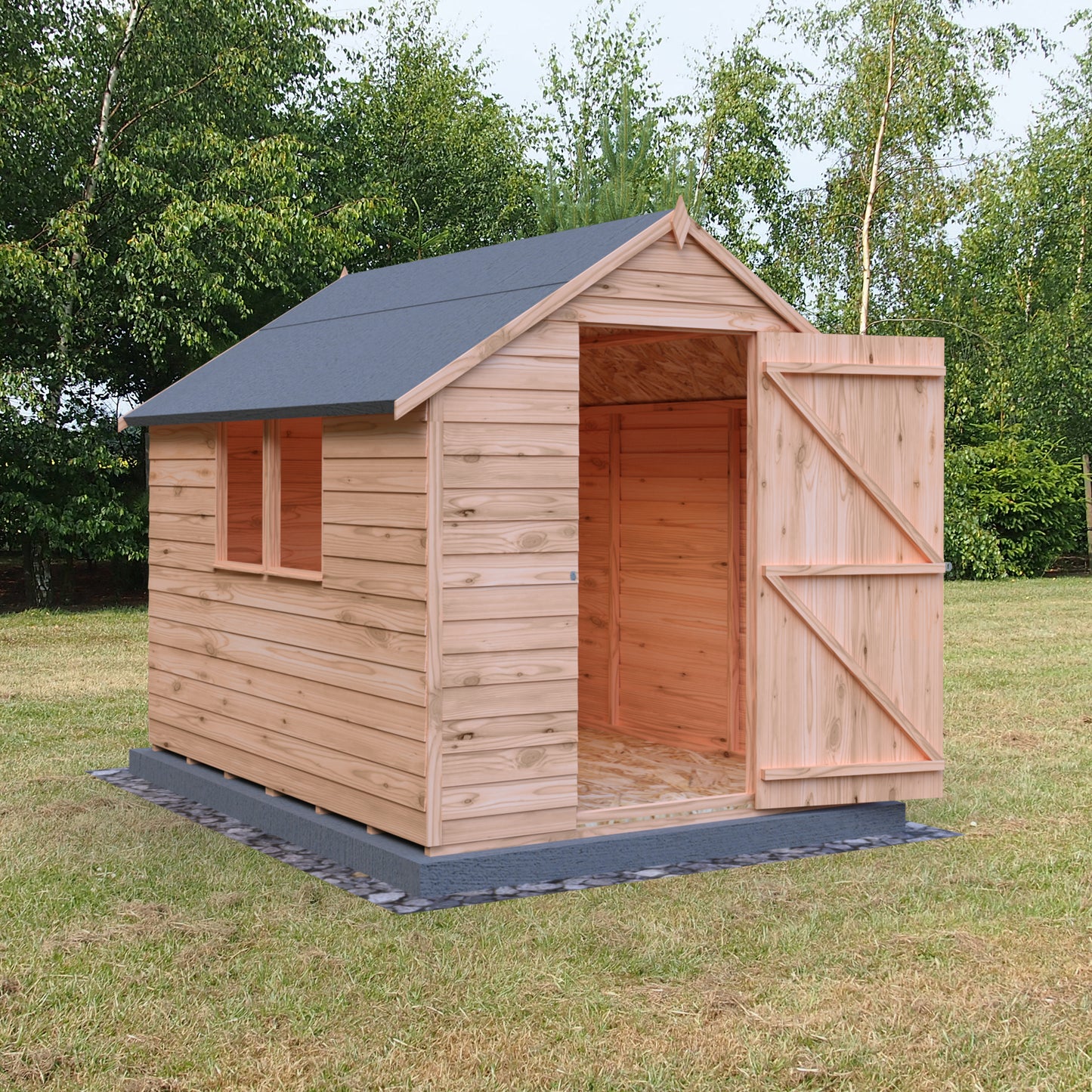 Shire Overlap 8x6 Single Door Value with Window
