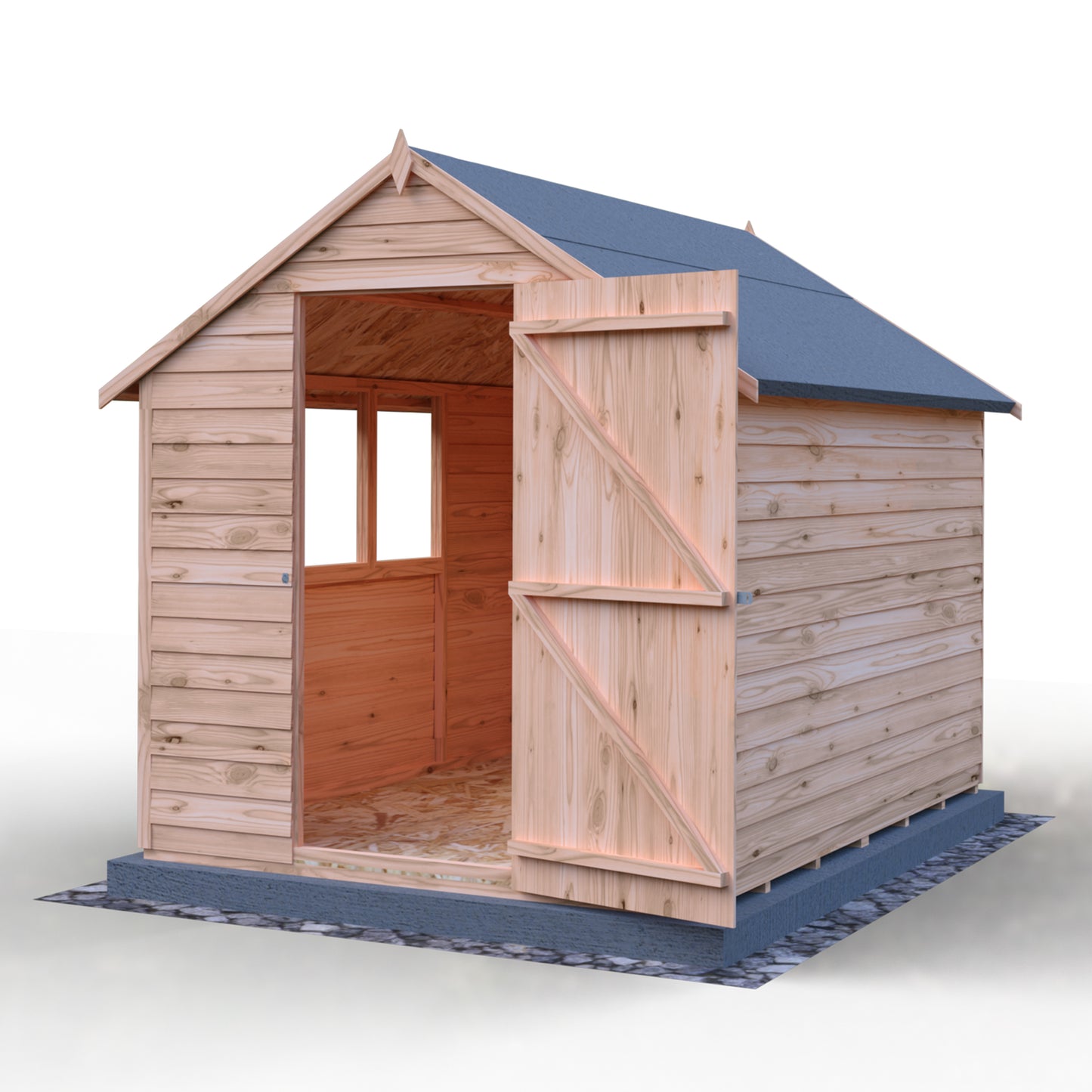 Shire Overlap 8x6 Single Door Value with Window