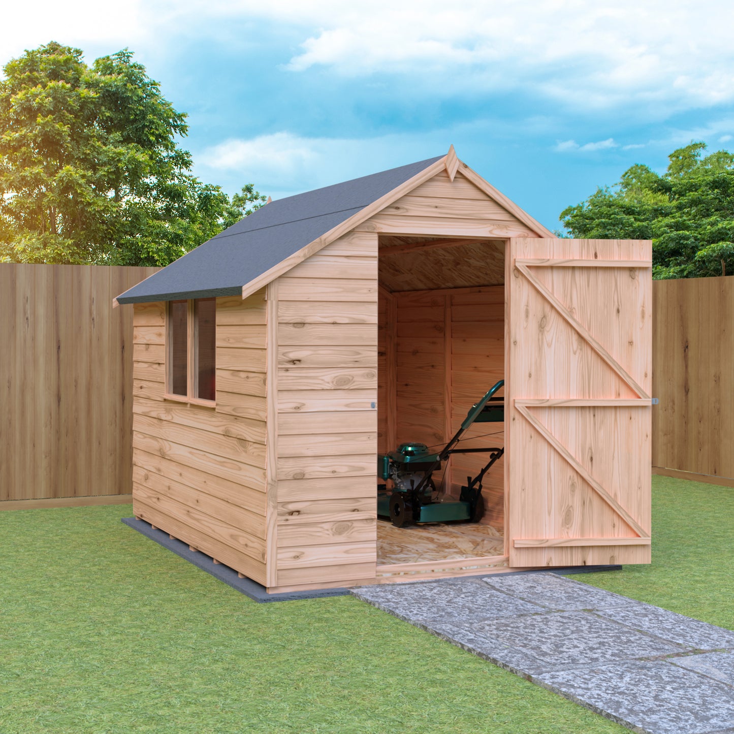 Shire Overlap 8x6 Single Door Value with Window