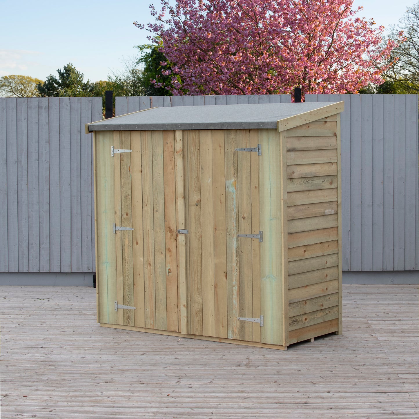 Shire Overlap Pressure Treated Pent 6x3 Double Door