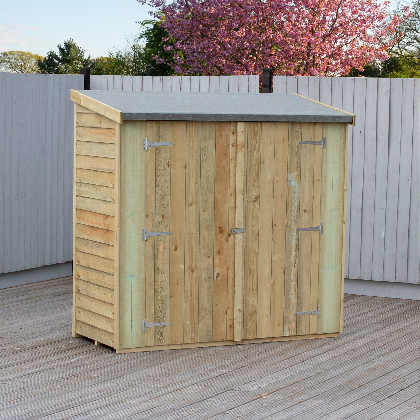 Shire Overlap Pressure Treated Pent 6x3 Double Door