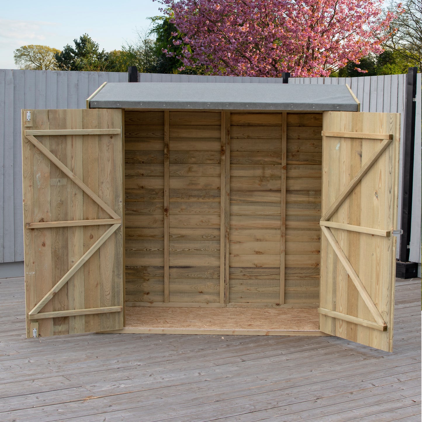Shire Overlap Pressure Treated Pent 6x3 Double Door