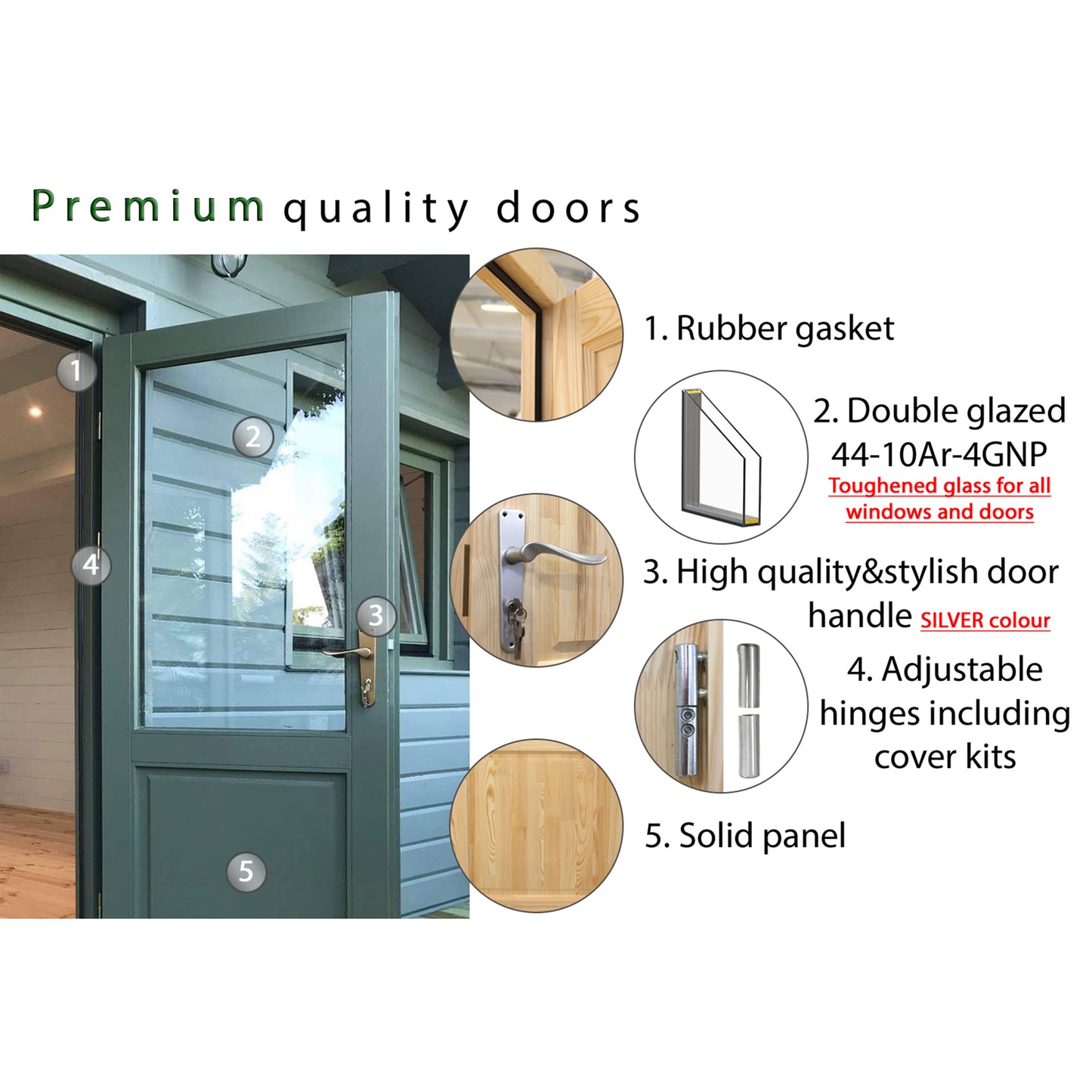Shire Clockhouse 10x12 44mm Log Cabin