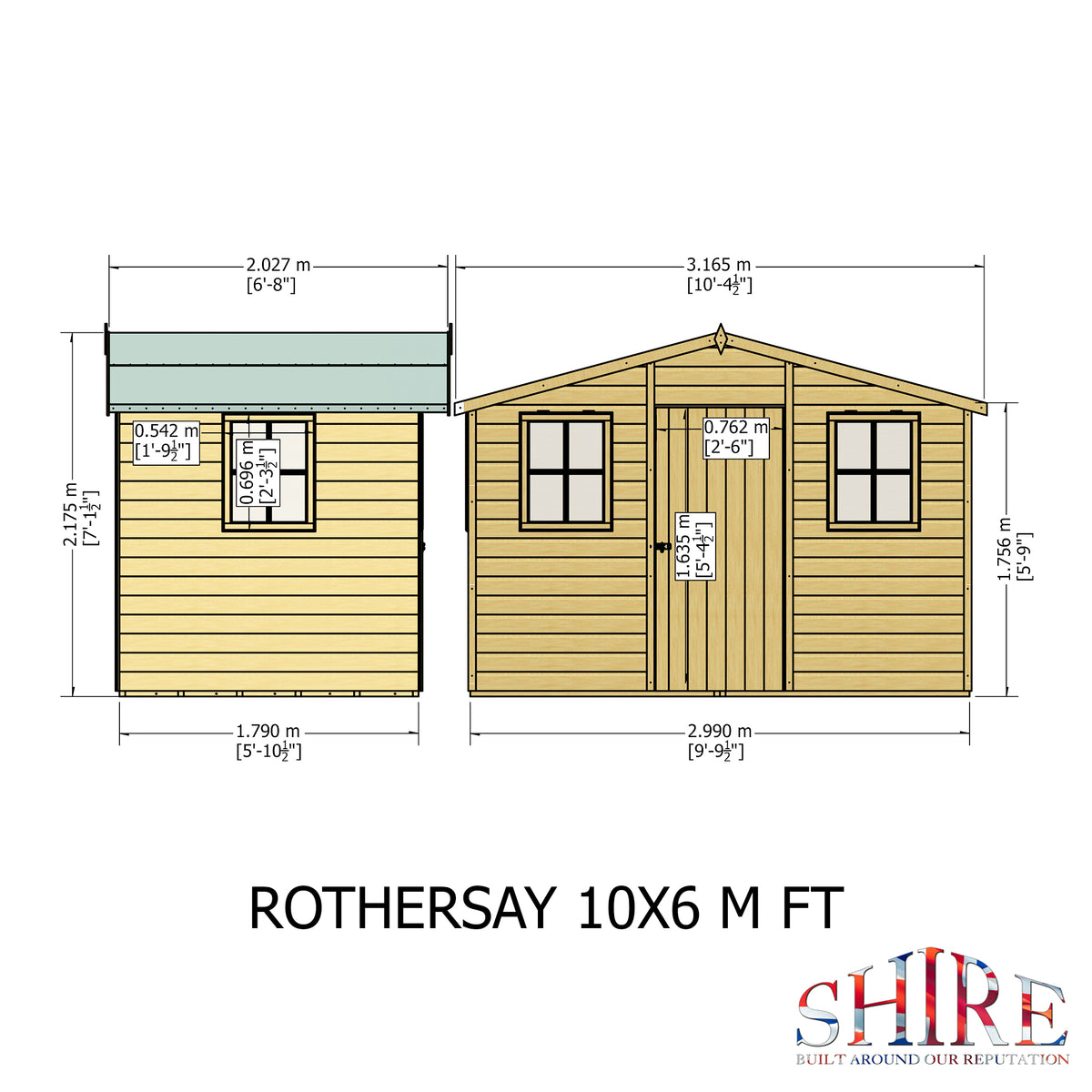 Shire Rothesay 10x6 Loglap