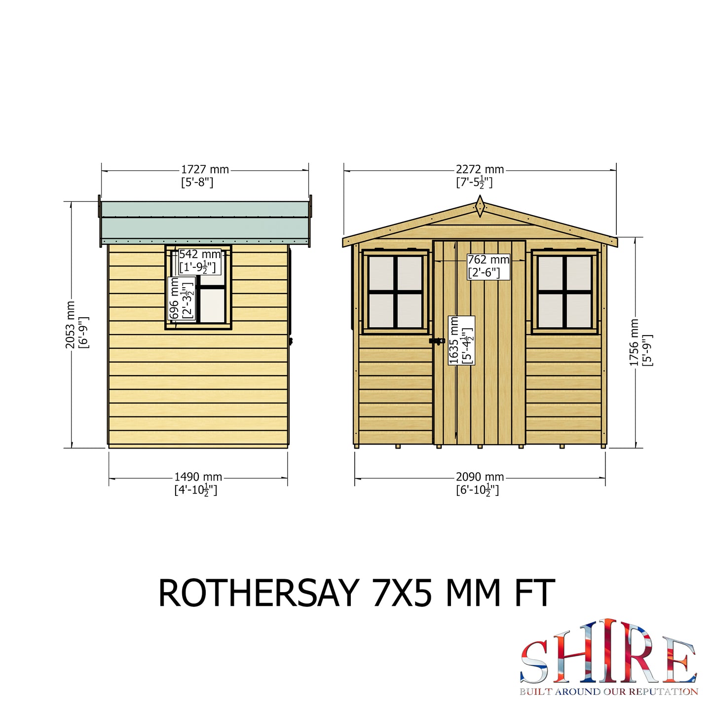 Shire Rothesay 7x5 Shiplap