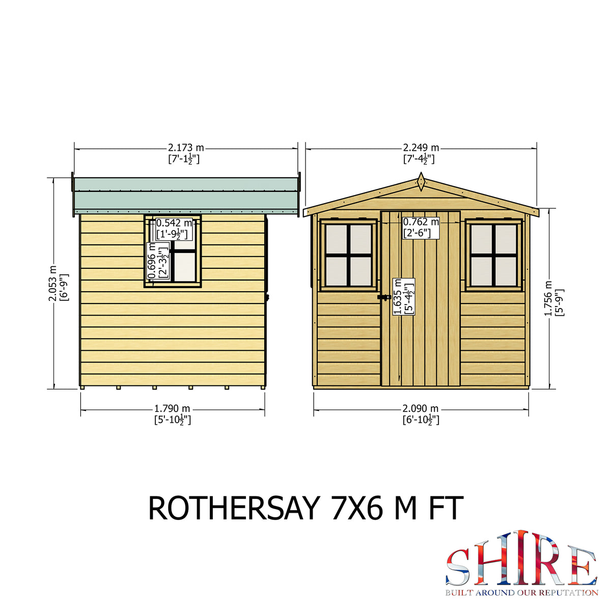 Shire Rothesay 7x6 Loglap