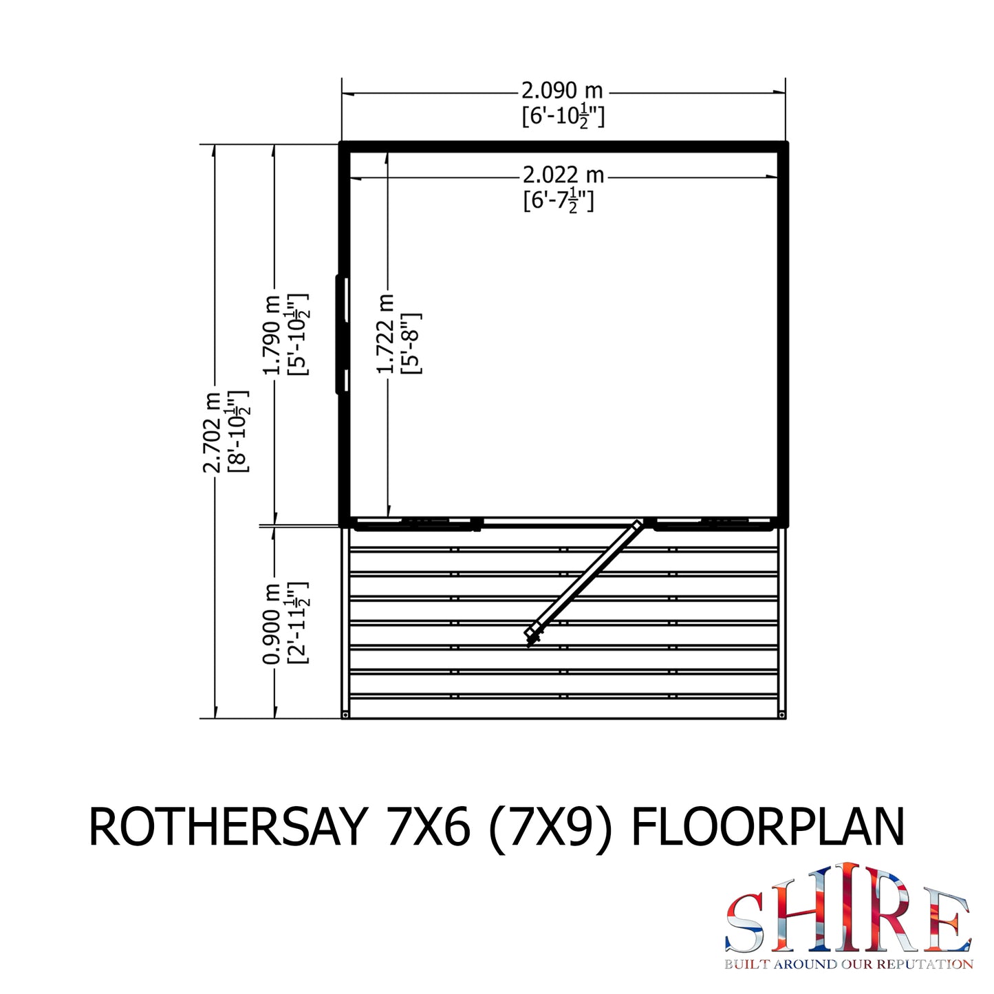 Shire Rothesay 7x9 Shiplap