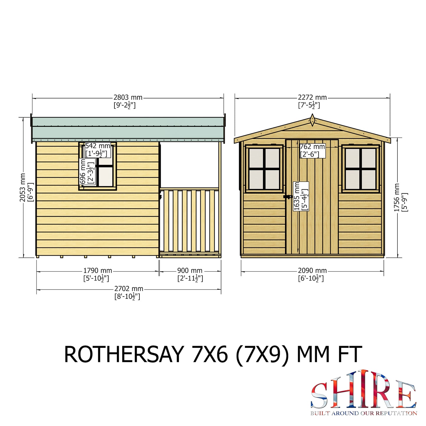 Shire Rothesay 7x9 Shiplap
