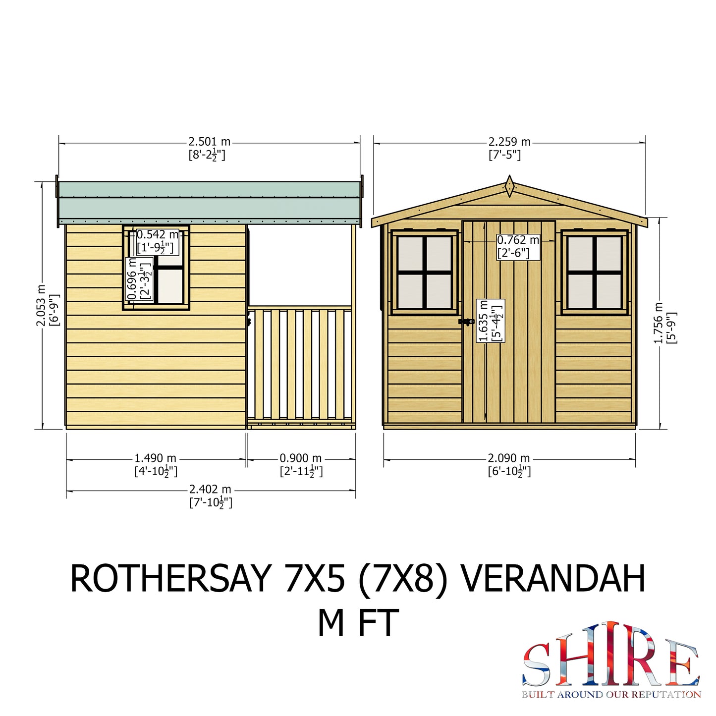 Shire Rothesay 7x8 Shiplap