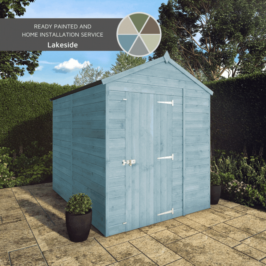 Mercia 8x6 Modular Shiplap Apex - Windowless