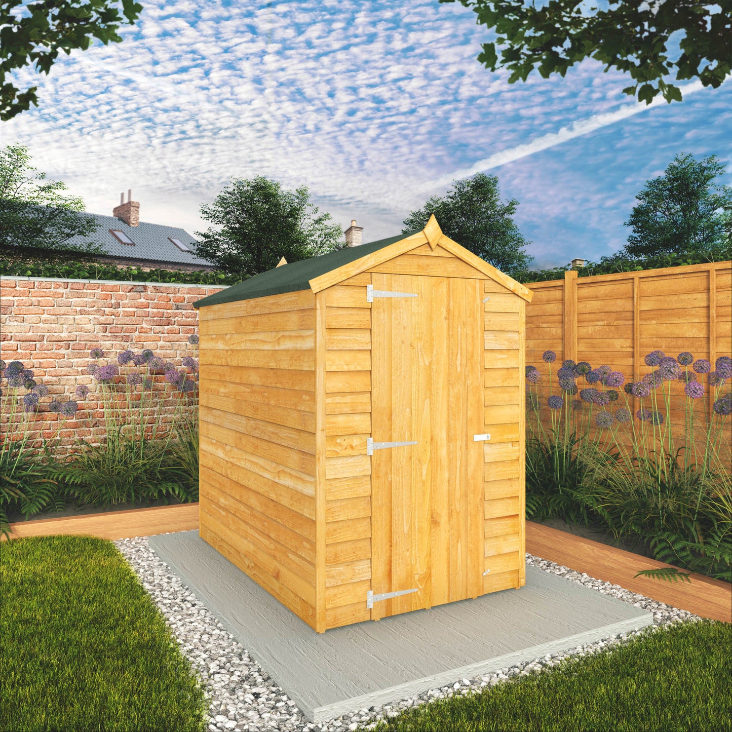 Mercia 6x4 Overlap Apex - Windowless