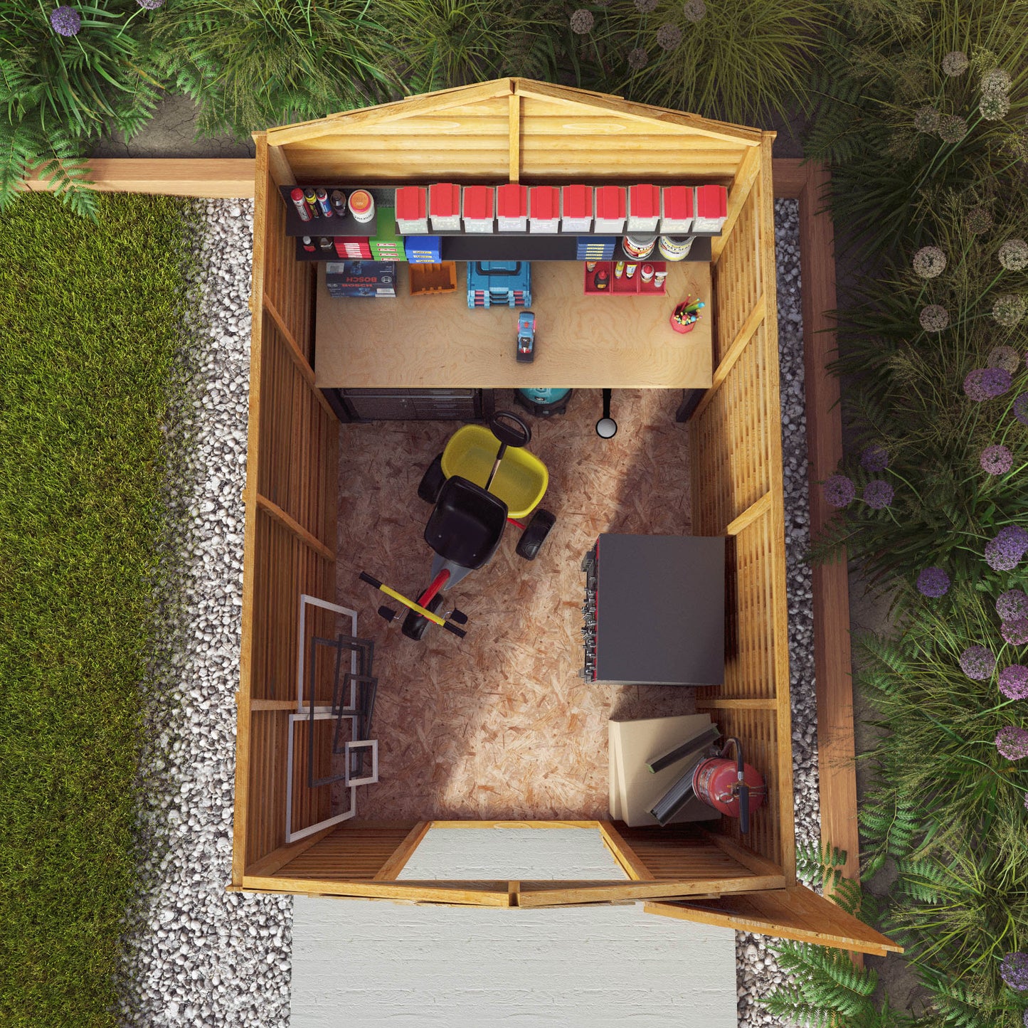 Mercia 7x5 Overlap Apex  - Windowless