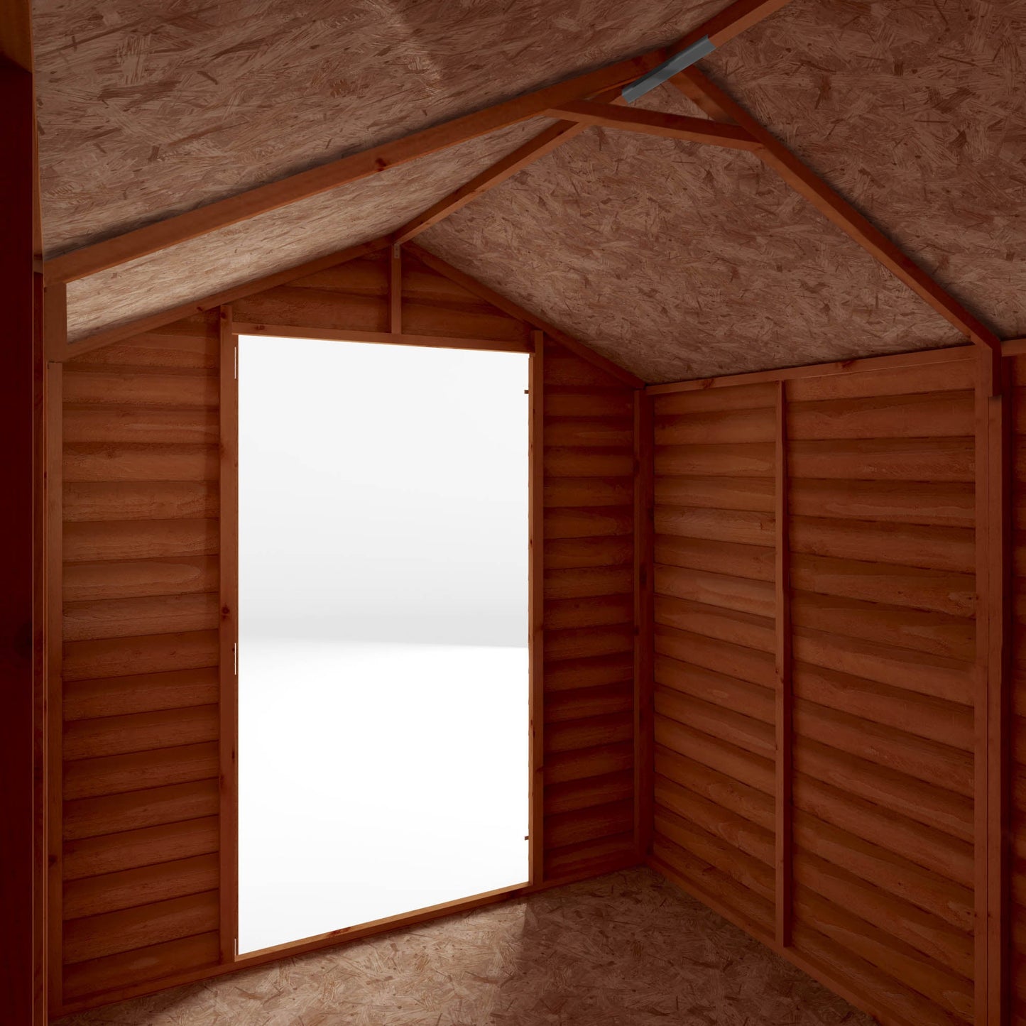 Mercia 8x6 Overlap Apex - Single Door - Windowless