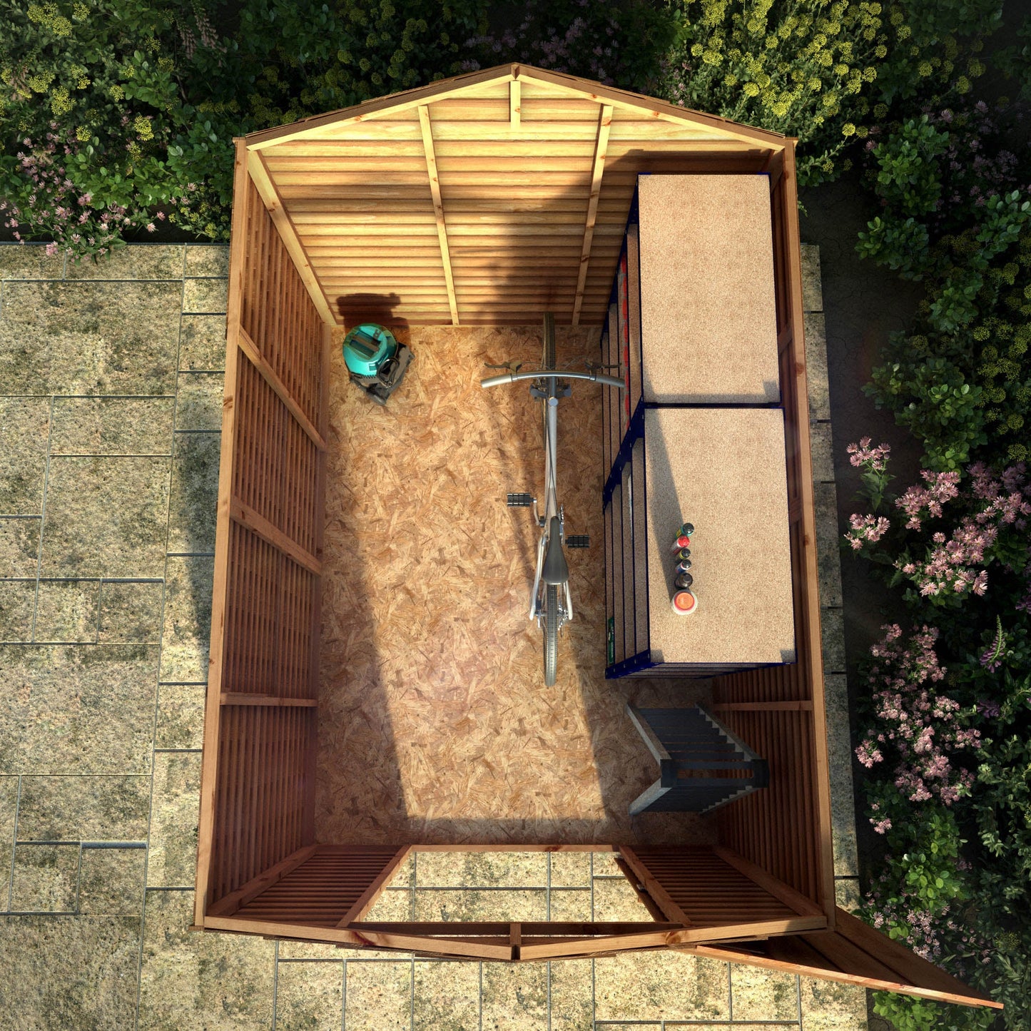 Mercia 8x6 Overlap Apex - Single Door - Windowless