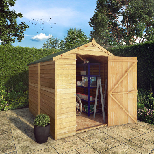 Mercia 8x6 Overlap Apex - Single Door - Windowless