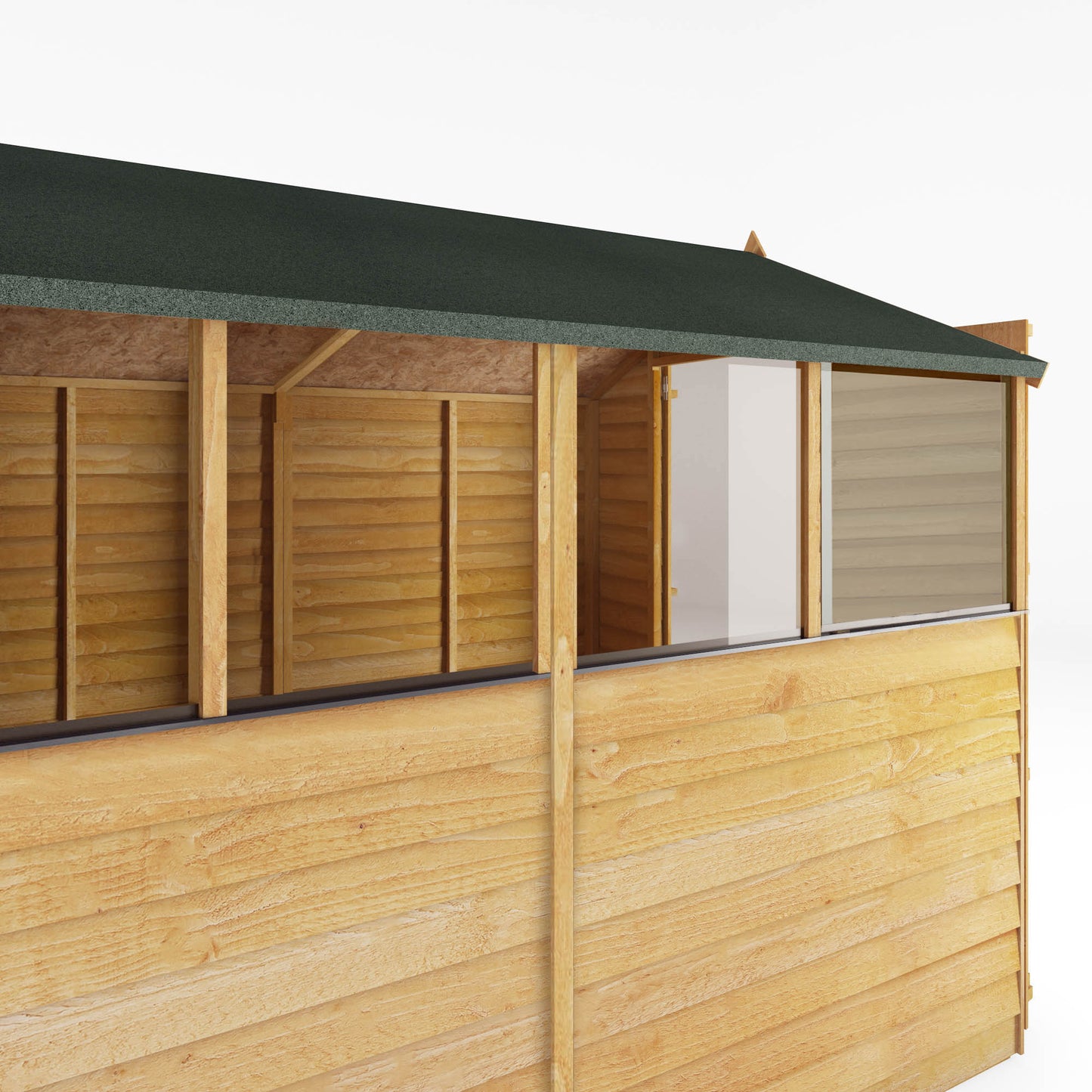 Mercia 8x6 Overlap Apex - Double Door