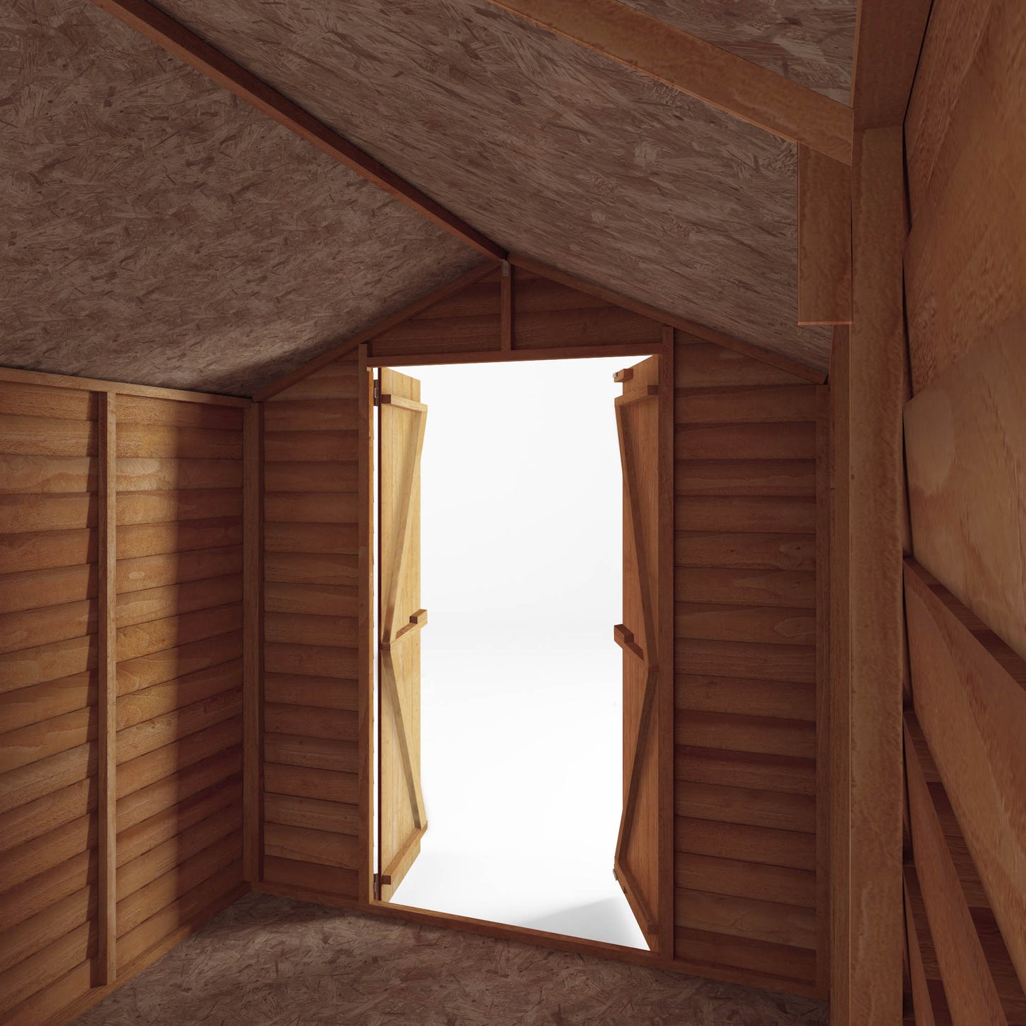 Mercia 8x6 Overlap Apex - Double Door - Windowless