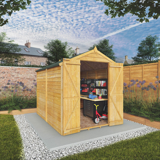 Mercia 8x6 Overlap Apex - Double Door