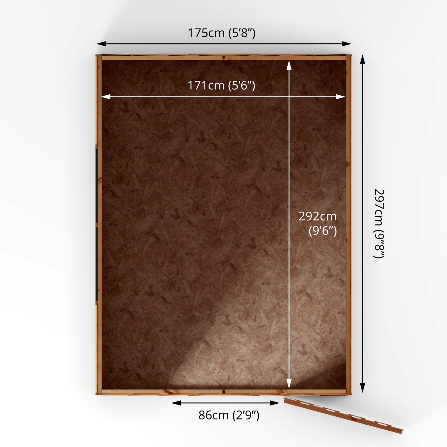 Mercia 10 x 6 Overlap Apex - Windowless