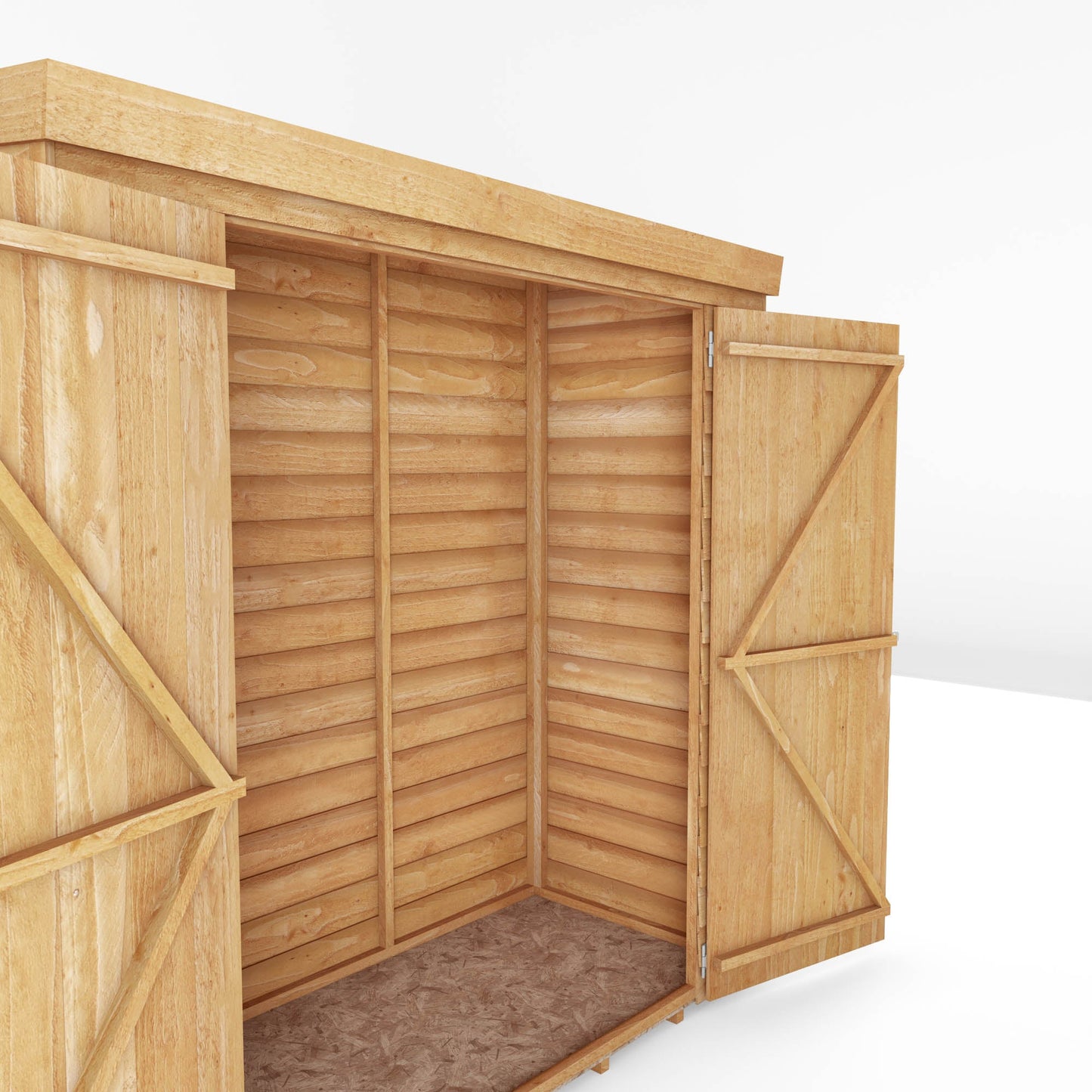 Mercia 6x2'6 Overlap Pent Storage