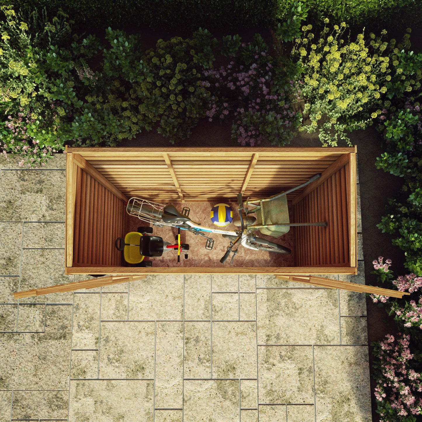 Mercia 6x2'6 Overlap Pent Storage