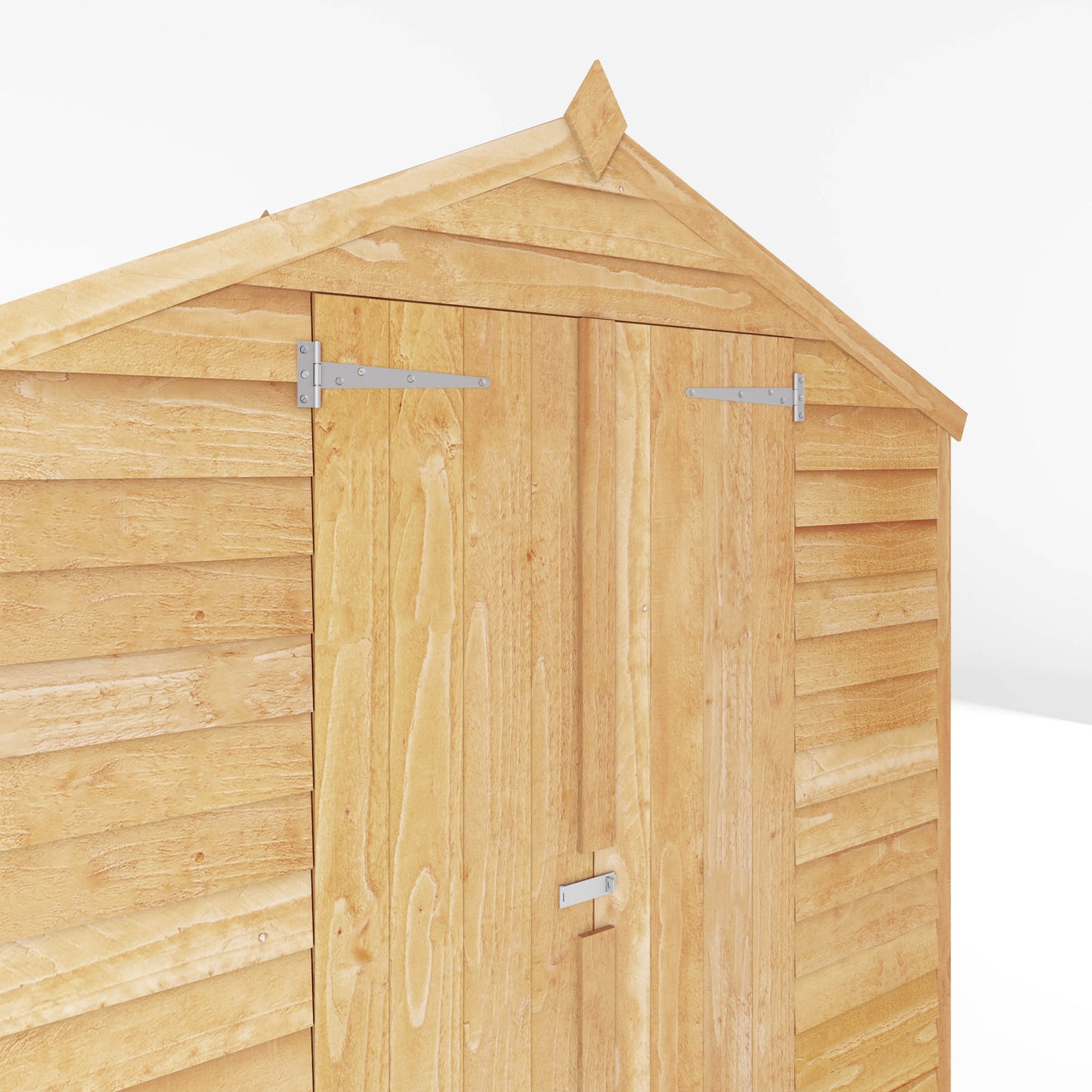 Mercia 4x6 Overlap Apex - Double Door - Windowless