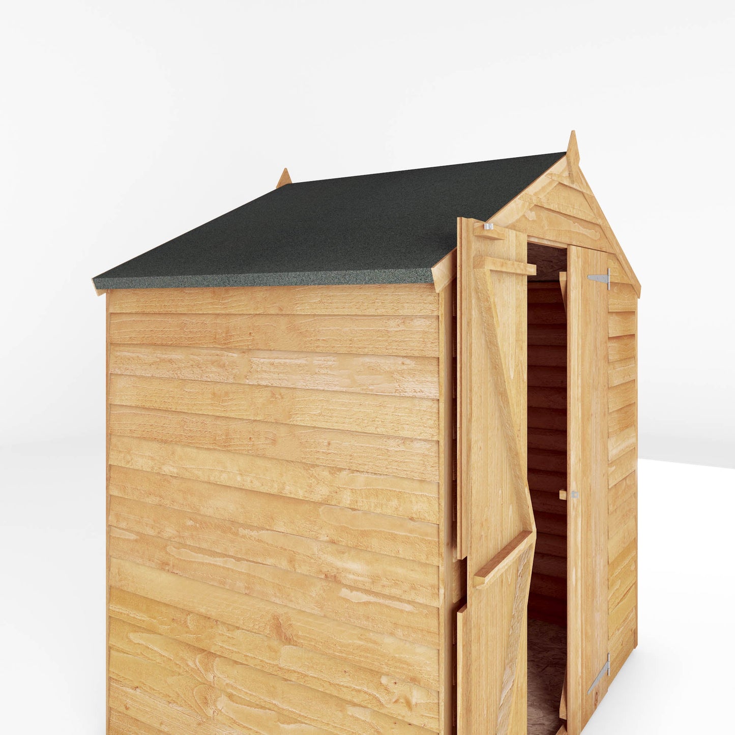 Mercia 4x6 Overlap Apex - Double Door - Windowless