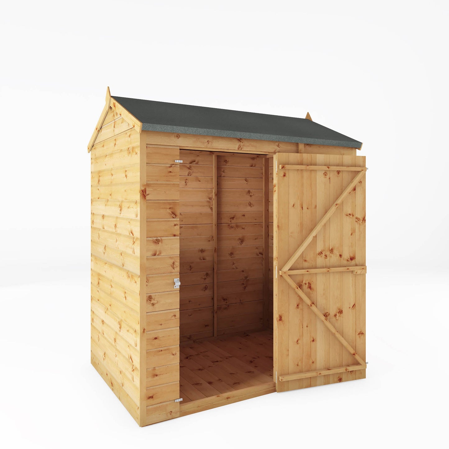 Mercia 6x4 Modular Shiplap Apex - Windowless
