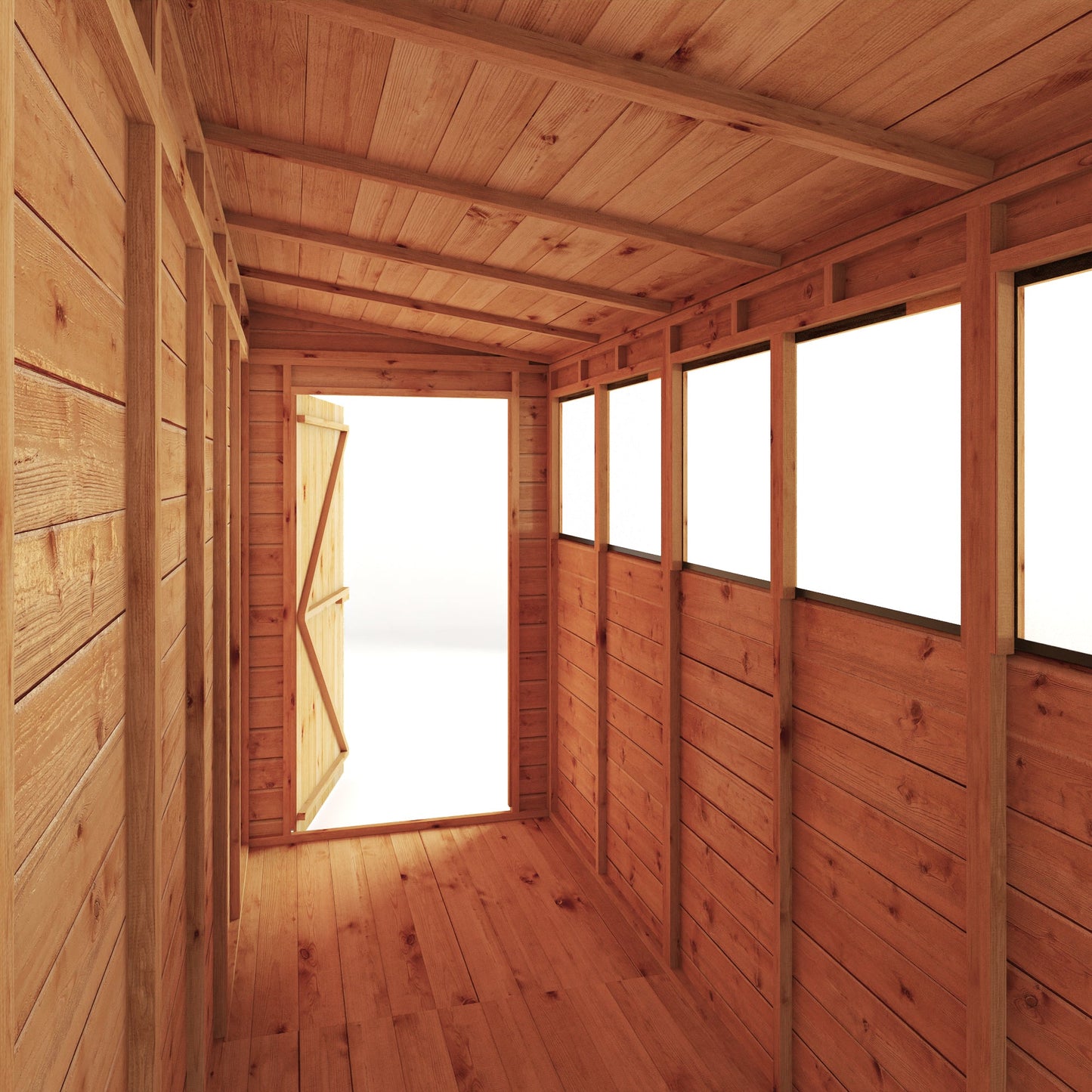 Mercia 12x4 Modular Shiplap Pent