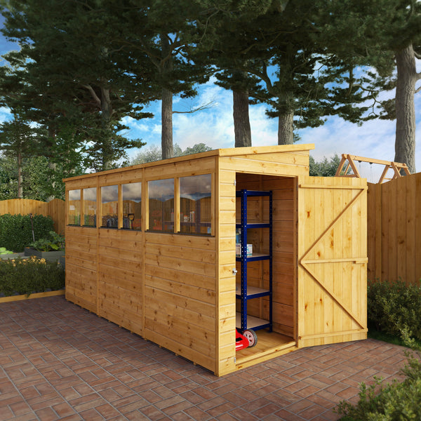 Mercia 12x4 Modular Shiplap Pent