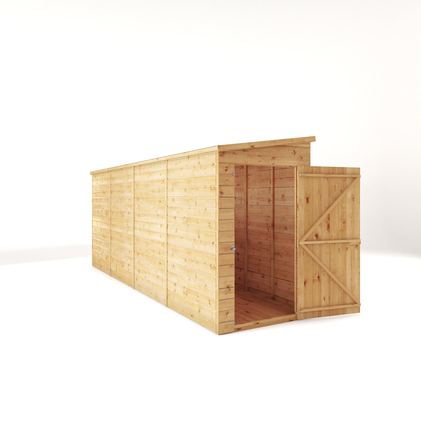 Mercia 16x4 Modular Shiplap Pent - Windowless