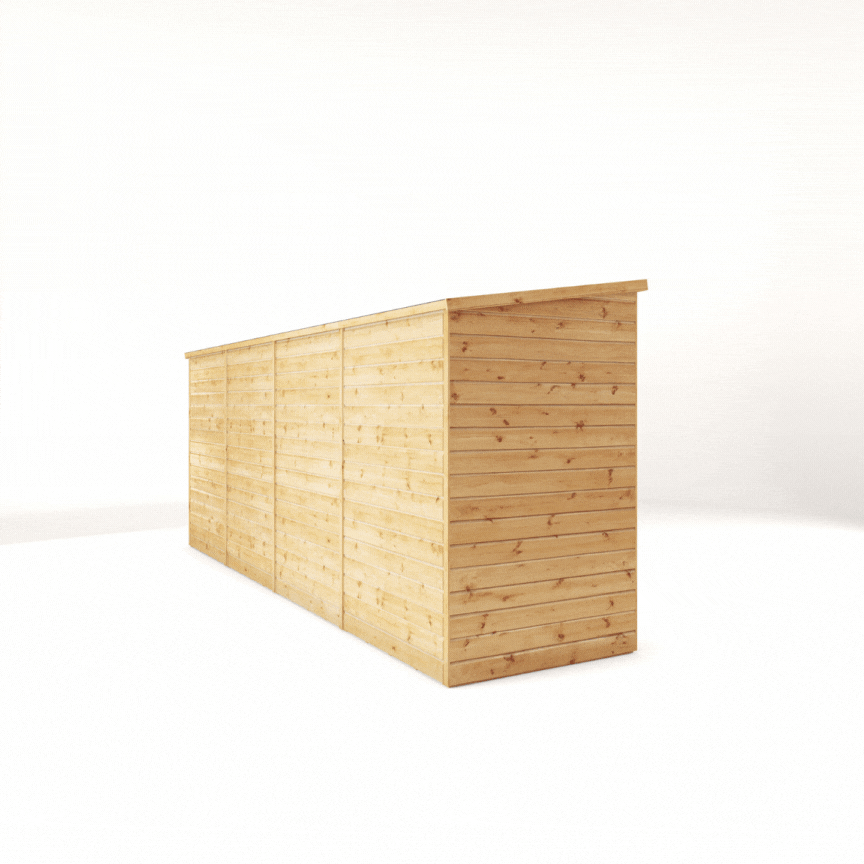 Mercia 16x4 Modular Shiplap Pent - Windowless